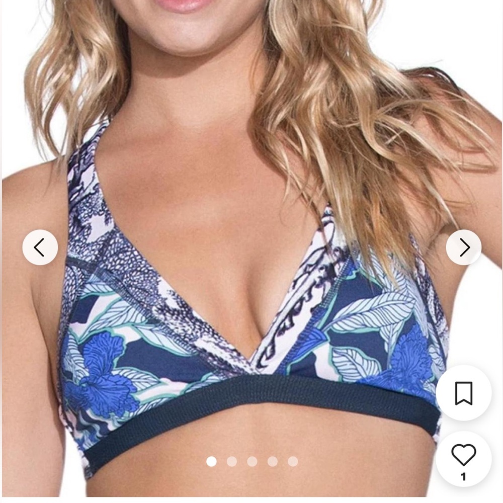 Maaji Reversible Floral Bikini Top